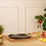 Classic Cast Iron Tawa With Non-Stick Surface