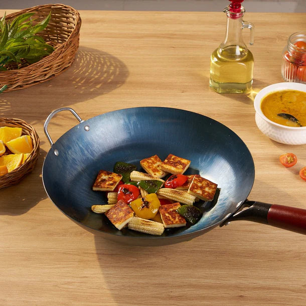 Heavy Duty Non-Stick Pan With Wood Handle