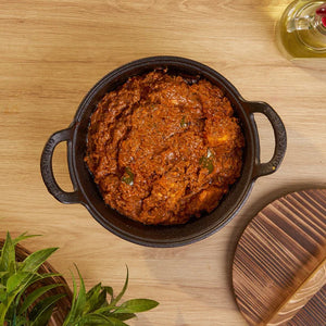 Non-Stick Cast Iron Pot With Wooden Lid