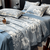 Ice Silk Elegance Comfort Quilt Set (Style-1)