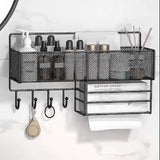 Wall-Mounted Metal Towel Storage Rack