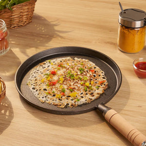 Classic Cast Iron Tawa With Non-Stick Surface