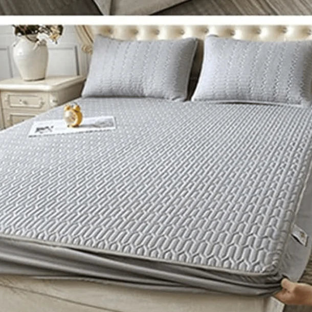 Pure Comfort Natural Latex Mat With 2 Pillow Cover (HIGH-GRAD-GRAY)