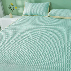 Pure Comfort Natural Latex Mat With 2 Pillow Cover (MINT GREEN)