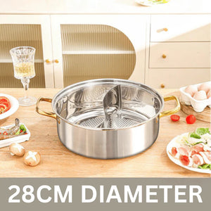 Dutch Hot Pot Stainless Steel Double-Handed Pot