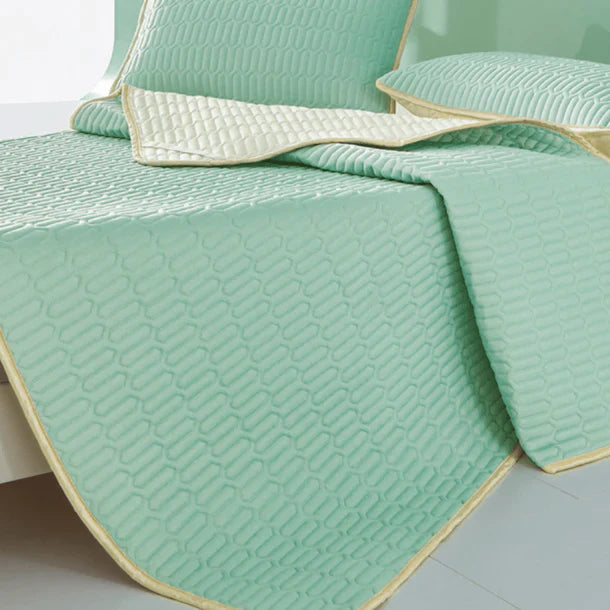 Pure Comfort Natural Latex Mat With 2 Pillow Cover (MINT GREEN)