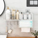 Wall-Mounted Metal Towel Storage Rack