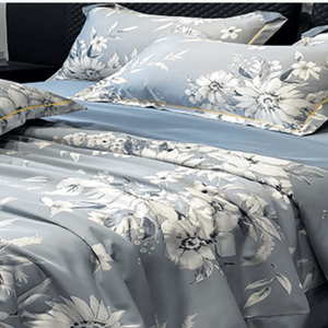 Ice Silk Elegance Comfort Quilt Set (Style-1)