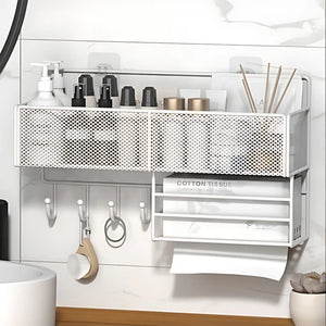 Wall-Mounted Metal Towel Storage Rack