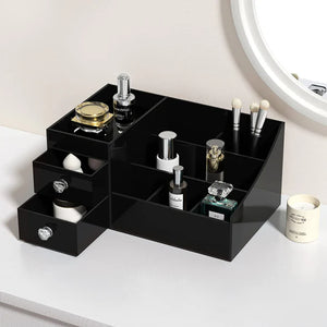 Large Acrylic Makeup Organizer with Drawers