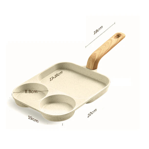 Multi-Compartment Non-Stick Maifan Stone Cooking Pan